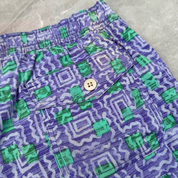 Men’s J. Crew Original Swimwear Vintage Patterned 6” Inseam Swim Trunks Large - Picture 10 of 16